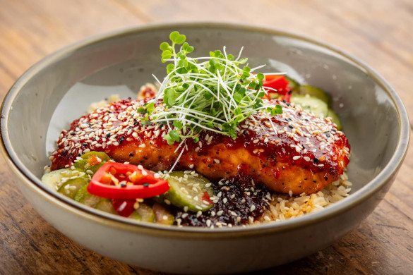 Sticky Salmon Bowl