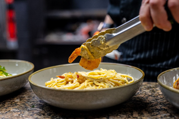 Tequila Lime Shrimp Pasta